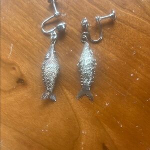Silver Fish Earrings
